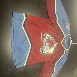 STARTER Burgundy and Blue Hockey Jersey